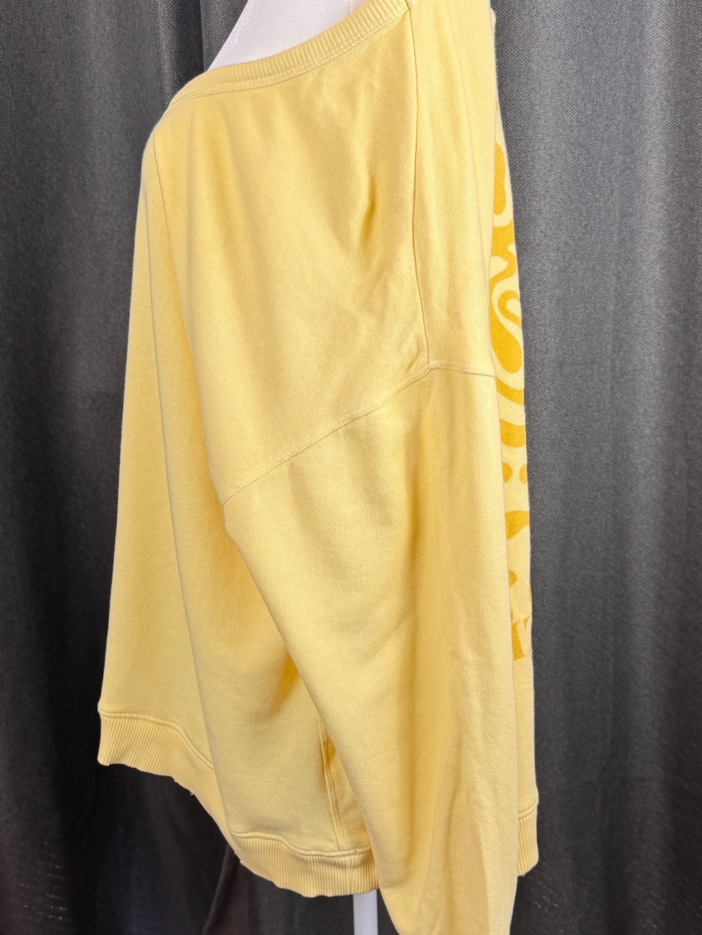 aerie Sunny Yellow Scoop-Neck Women's Sweatshirt - Picture 3 of 9